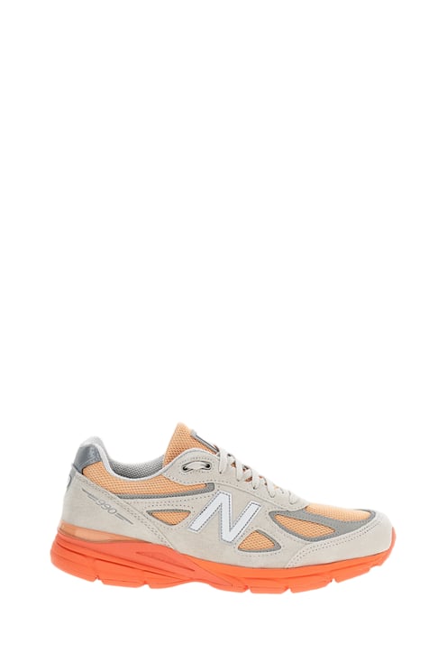 New Balance Beige/Grey 990v4 Suede Sneakers