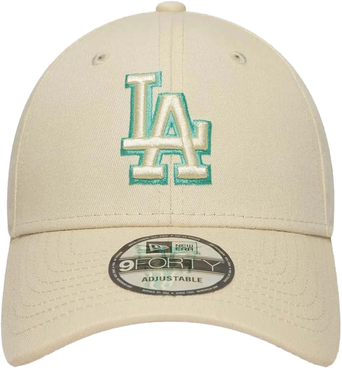 New Era New Era LA Dodgers Team Outline 9Forty Adjustable Cap Beige