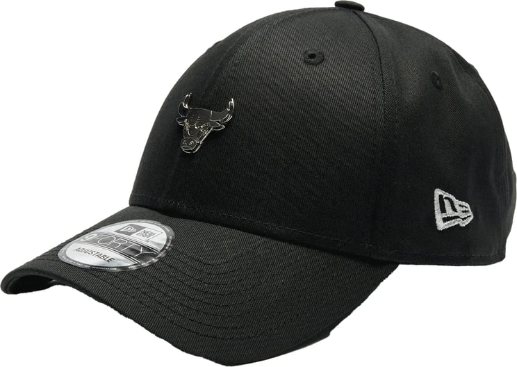 New Era New Era 9forty Adjustable Pin Logo Chicago Bulls Cap Zwart/Zwart