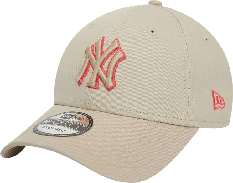 New Era New York Yankees League Essential 9Forty Adjustable Cap Beige/Oranje