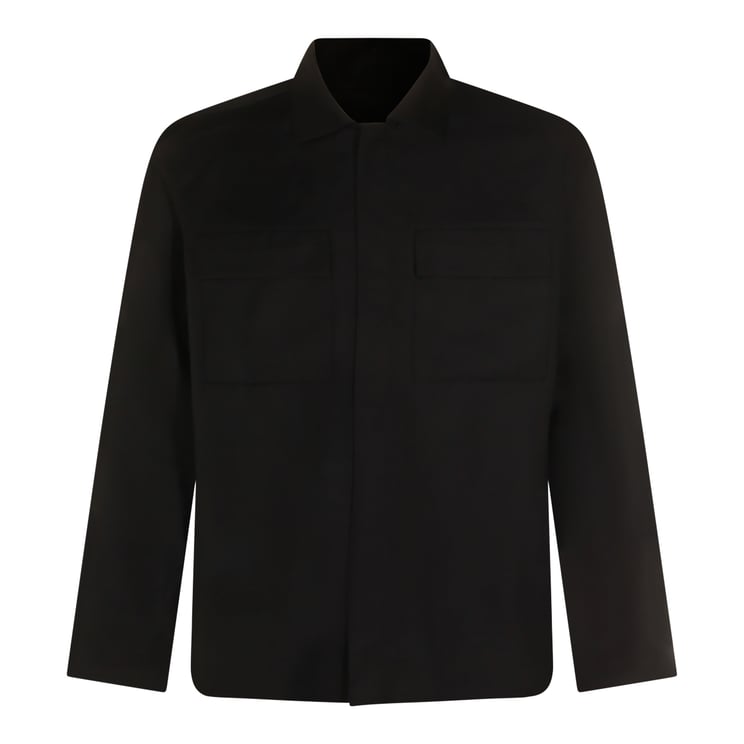 Nine in the Morning Minimalist Straight-Cut Jacket with Classic Collar and Concealed Button Placket