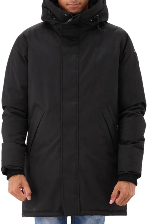 Nobis Nobis Parka Jas Zwart Pierre Crosshatch