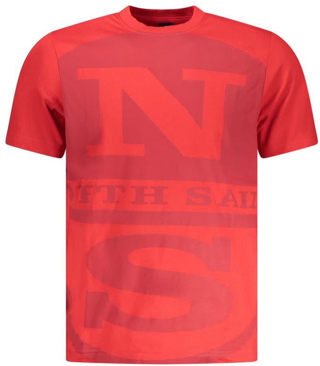 North Sails North Sails Rosso Cotton Men T-Shirt