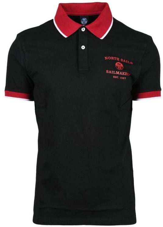 North Sails North Sails Black Cotton Polo Shirt