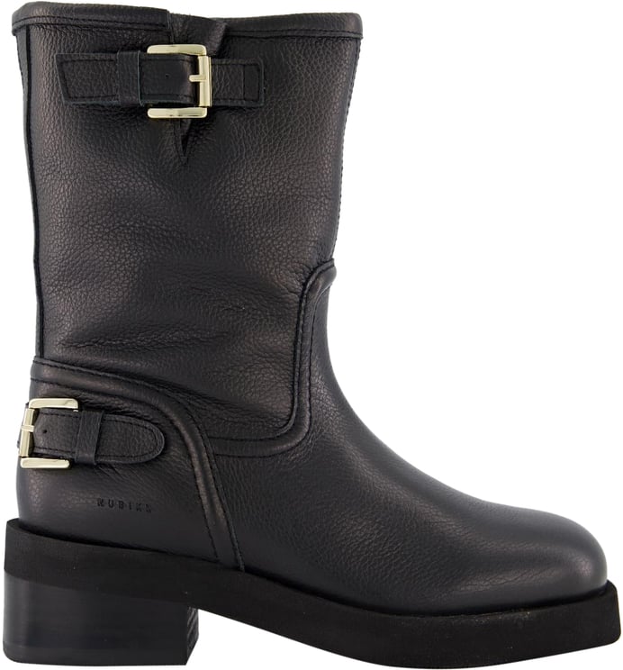 Nubikk Dames Eve Leva Fur Boot Zwart