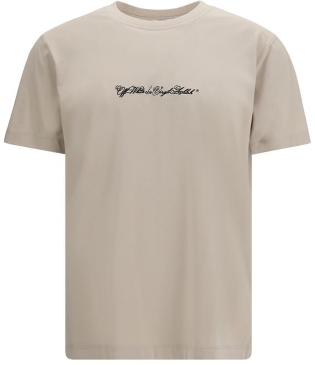 OFF-WHITE Off-White Beige Cotton T-Shirt