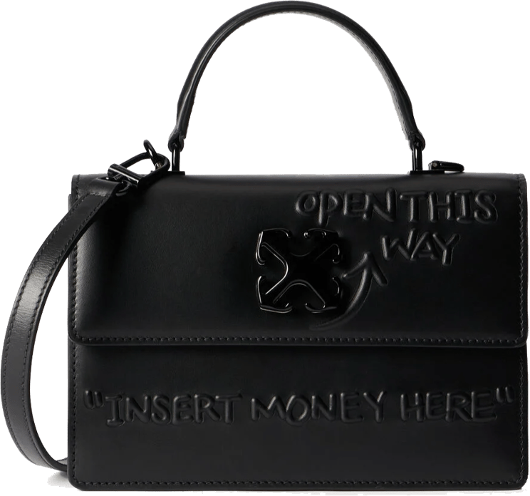 OFF-WHITE Off White Jitney 1.4 Top Handle Black