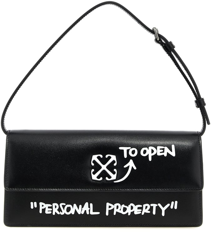 OFF-WHITE Off-White Bicolor Calfskin Shoulder Bag