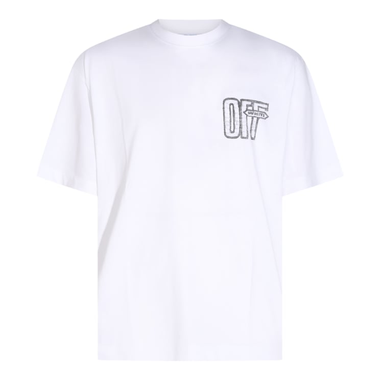 OFF-WHITE Distressed Graphic Short-Sleeve T-Shirt