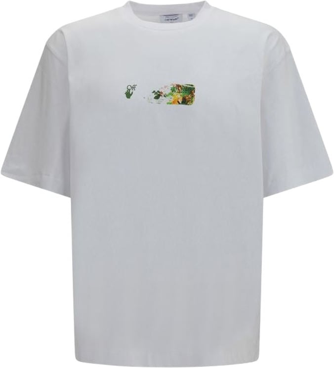 OFF-WHITE White Spices Arrow Skate Cotton Printed T-Shirt