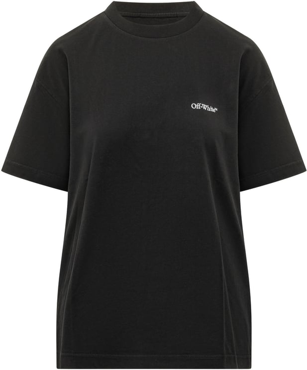 OFF-WHITE T-shirt Flower con Applicazione