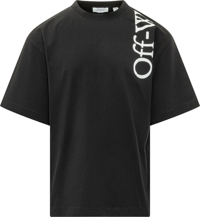 OFF-WHITE T-shirt Vertical Bookish con Logo Laterale