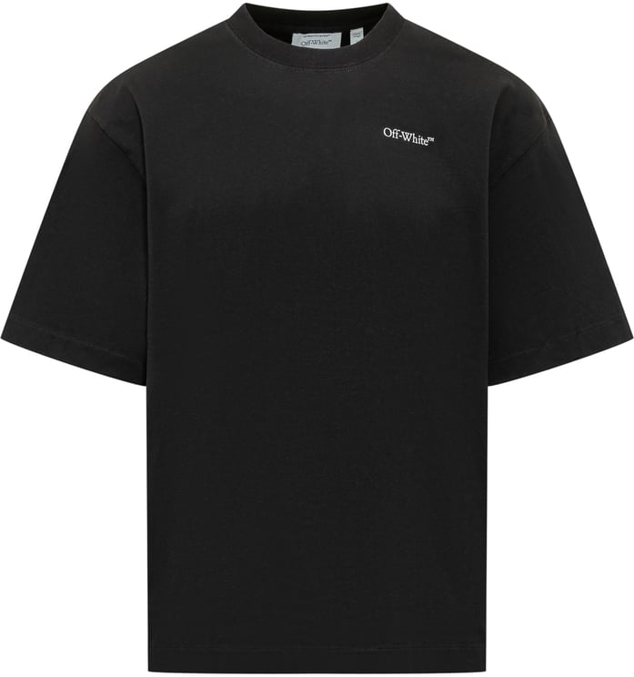 OFF-WHITE T-shirt Half Arrows con Logo Frontale