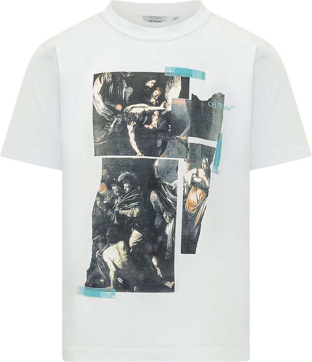 OFF-WHITE T-shirt Tape Mercy con Stampa Collage