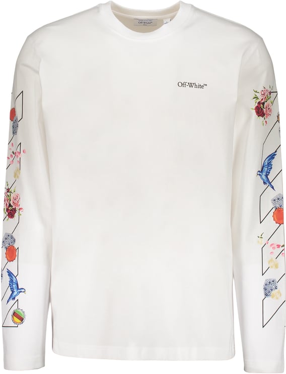 OFF-WHITE Long sleeve T-shirt with decorations