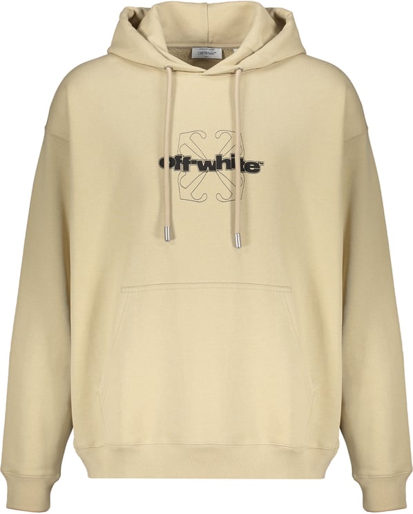 OFF-WHITE Hooded sweatshirt beige, comfort and style