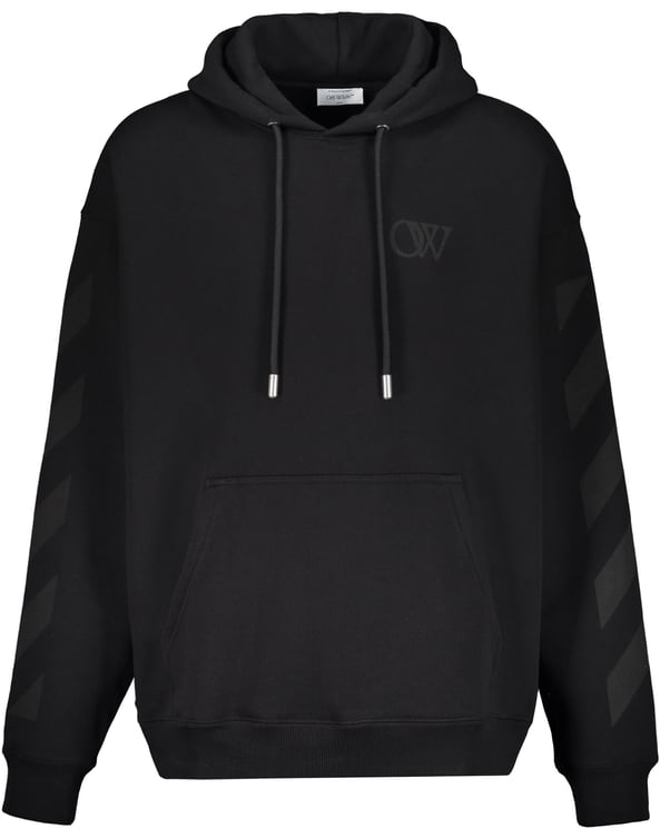 OFF-WHITE Elegant and versatile black hoodie