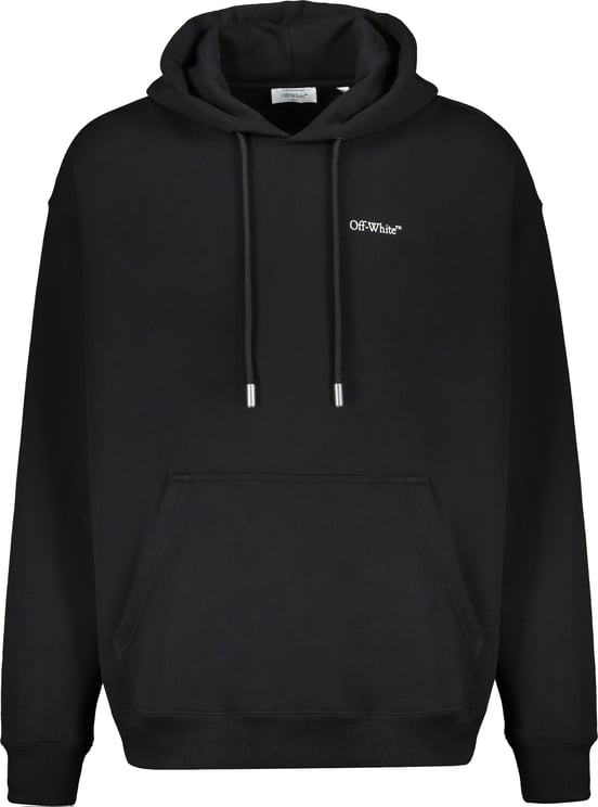 OFF-WHITE Black Minimalist and Versatile Hoodie