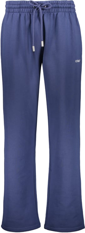 OFF-WHITE Lightweight blue pants with adjustable drawstring