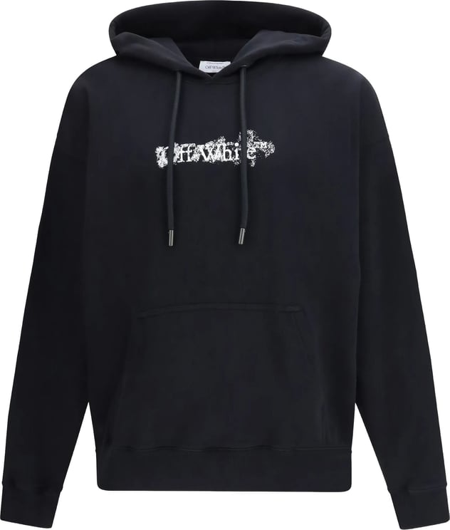 OFF-WHITE Black Heraldic Treshold Arrows Cotton Hoodie