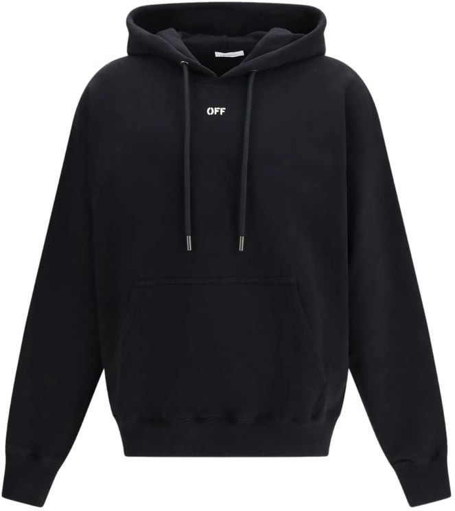 OFF-WHITE Black New Off Stamp Cotton Skate Hoodie