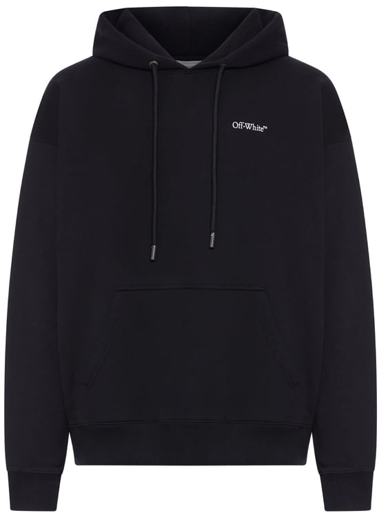 OFF-WHITE Black Half Arrows Graphic Cotton Hoodie