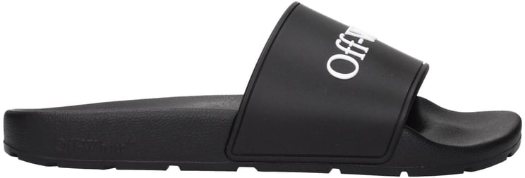 OFF-WHITE Off-White Black Cotton Slippers