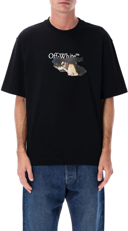 OFF-WHITE Paint Arrow Skate S/S Tee Nero