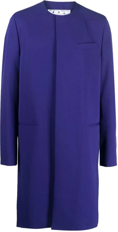 OFF-WHITE Wave Tag Dry Wool Skate Coat