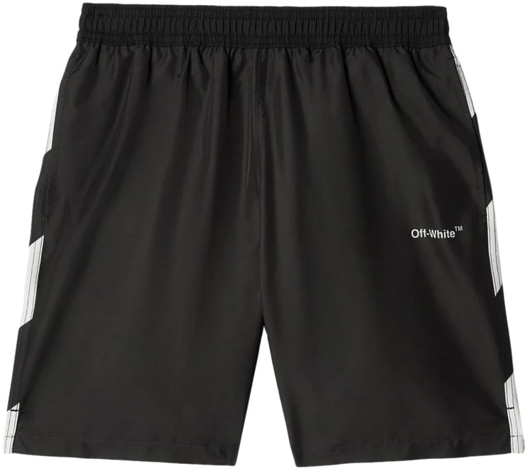 OFF-WHITE Diagonal Logo Surfer Swim Shorts