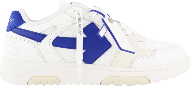 OFF-WHITE Heren Slim Out Of Office Wit/Blauw