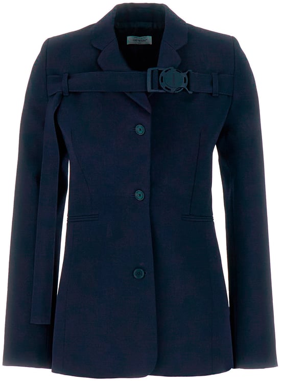 OFF-WHITE Off White Navy blue wool blazer