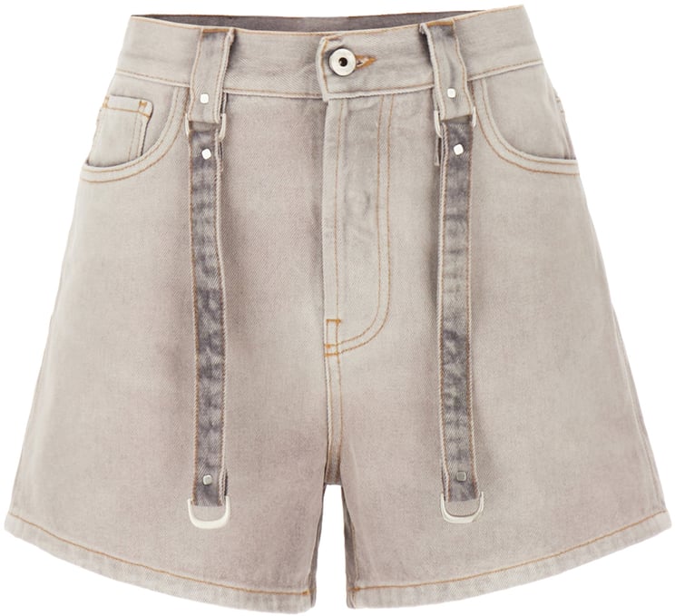 OFF-WHITE Off White Light grey denim shorts
