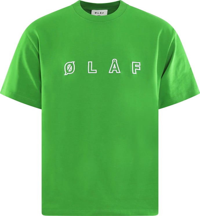 ØLÅF Heren Sans Embro Logo T-Shirt Groen