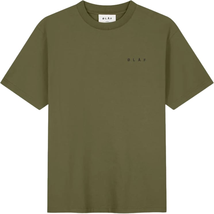 ØLÅF Olaf . T-shirts Olijf M220113