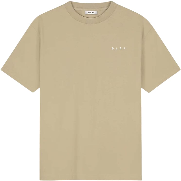 ØLÅF Olaf Taped Monogram Ss Tee T-shirts Khaki M240113