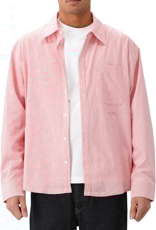 ØLÅF Ølaf Overhemd Roze Stripe Oxford
