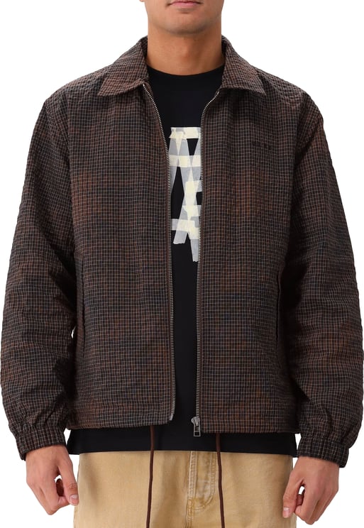 ØLÅF Ølaf Overshirt Bruin Ripstop Coach Jacket