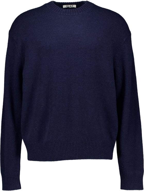 ØLÅF Olaf Essential Knitted Crewneck Sweaters Donkerblauw M240701