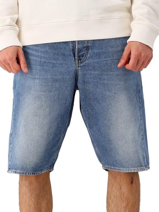 ØLÅF Olaf Korte Broek Blauw Denim