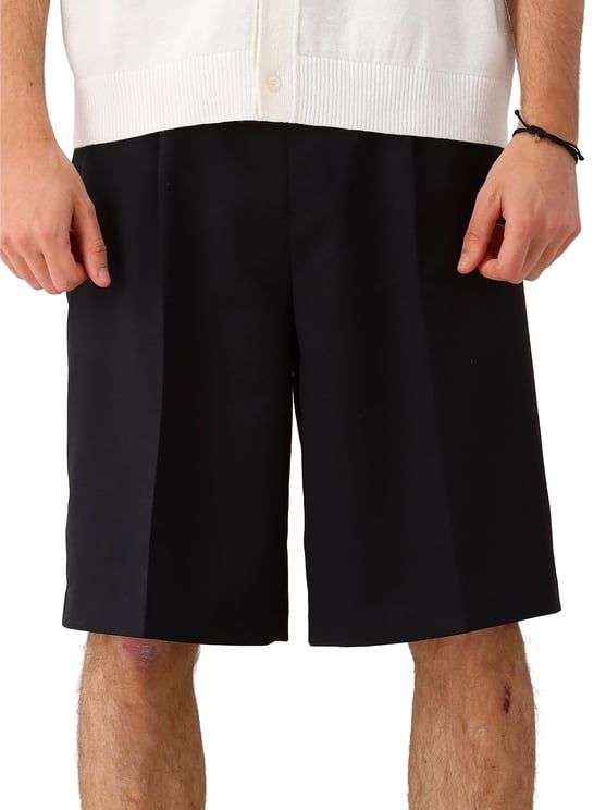 ØLÅF Olaf Korte Broek Zwart Tropical Wool Blend Tailored