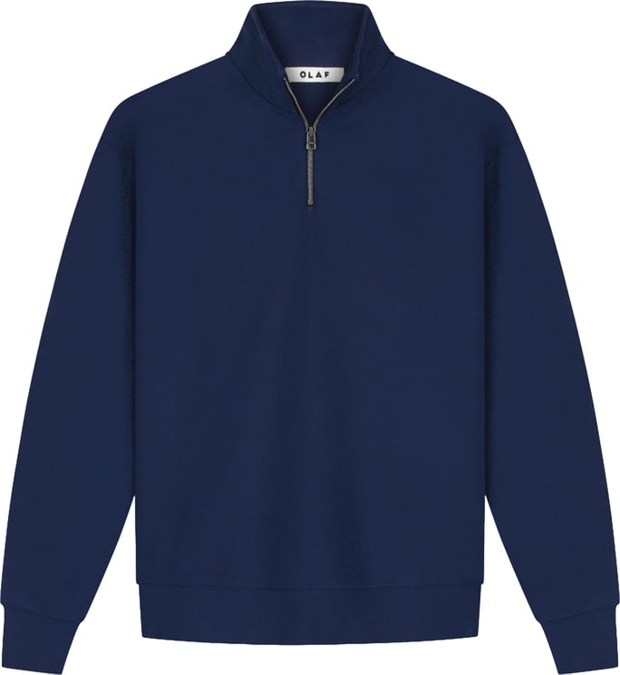 ØLÅF Olaf Essential Half Zip Pullovers Donkerblauw M260205
