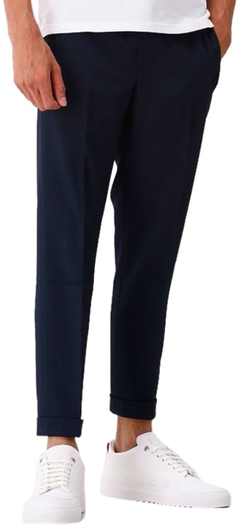 ØLÅF Ølaf Pantalon Blauw Slim Elasticated