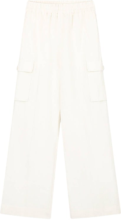 ØLÅF ØlÅf Cotton Linen Cargo Pants Cargo Off White W210401