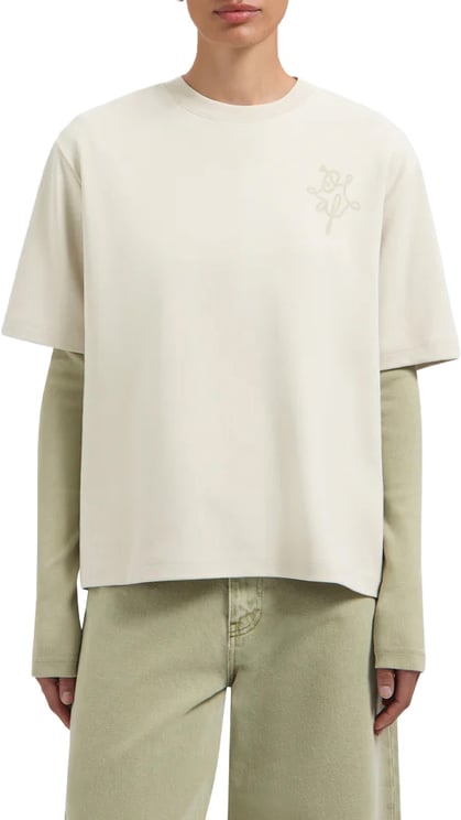 ØLÅF Olaf - Lasso monogram oversized tee - W260105 - Ancient scroll