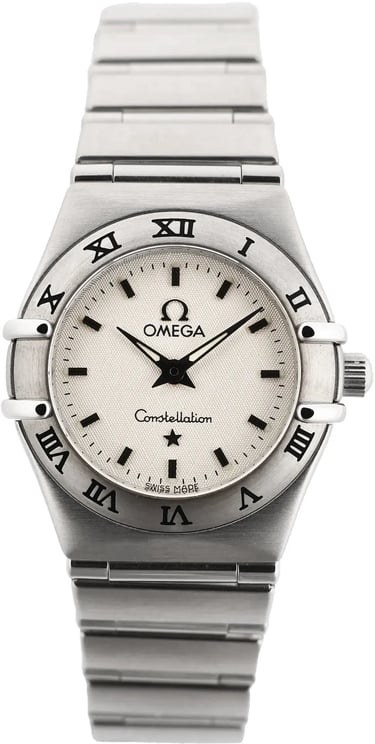 Omega Omega Constellation 1562.30.00 SS QZ Watch with White Dial