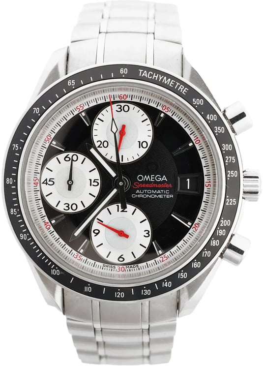 Omega Omega Speedmaster 3210.51 85705936 SS AT Watch with Black Dial