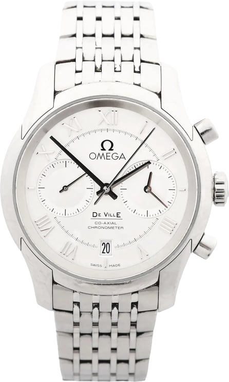 Omega Omega De Ville Co-Axial 431.10.42.51.02.001 85897071 SS AT Watch with White Dial