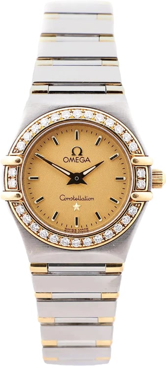 Omega Omega Constellation 1267.10 56067311 SS x YG QZ Watch with Champagne Dial