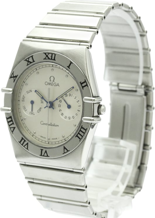 Omega Omega Constellation Day Date Quartz Watch Stainless Steel